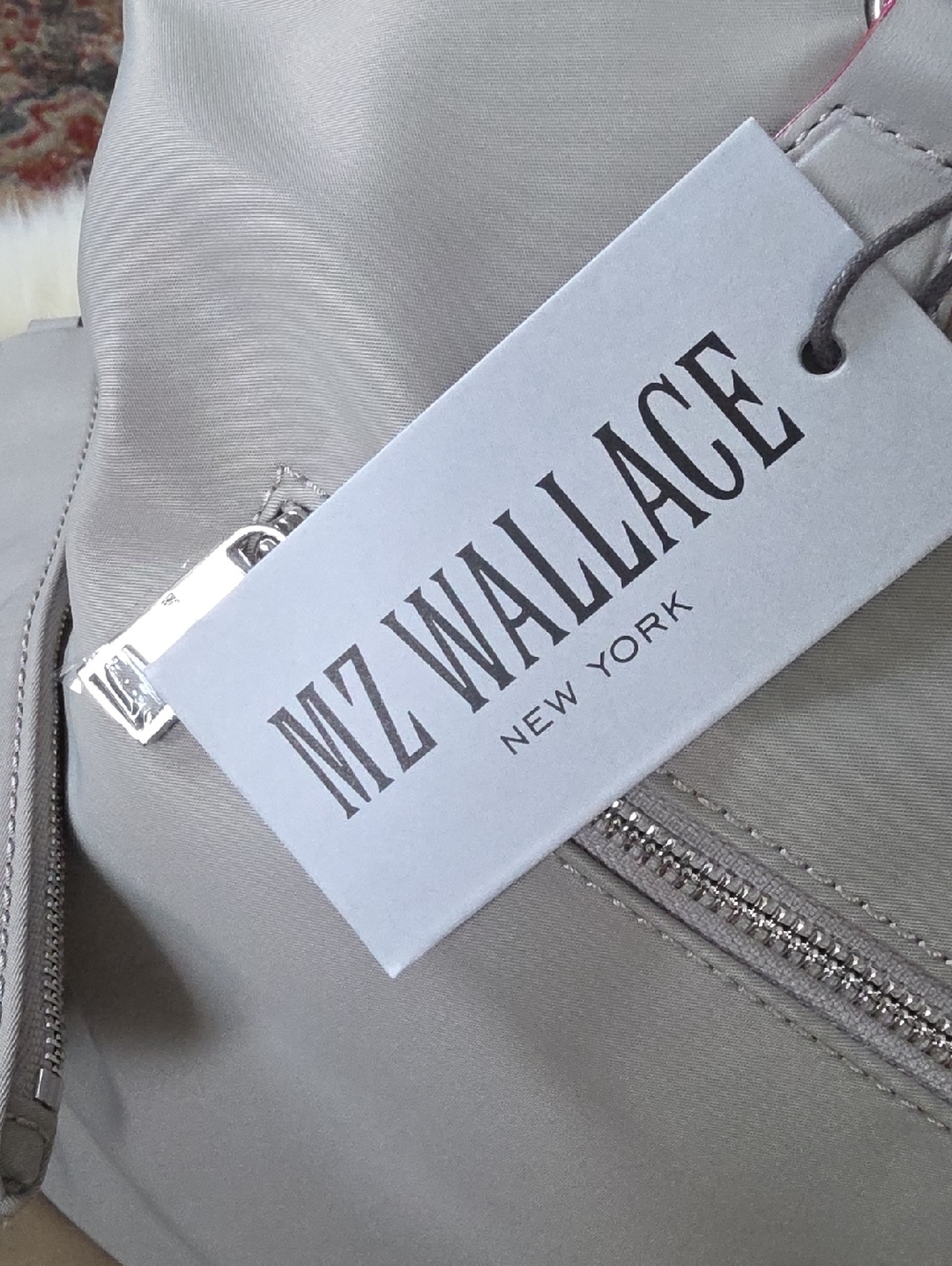 Gorgeous NWT MZ Wallace Small Chelsea Gray Zippered Tote 🩶🎁❤️ - Picture 3 of 16